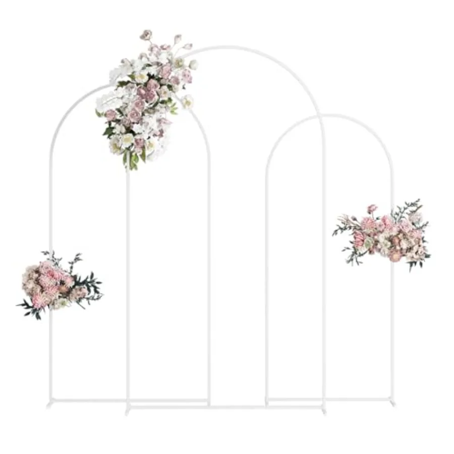 Wedding Arch, Metal Arch Backdrop Stand, Balloon Arch Stand Wedding Frame for Ceremony Decoration White, 7.2FT, 6.6FT, 6FT Arch
Wedding Arch, Metal Arch Backdrop Stand, Balloon Arch Stand Wedding Frame for Ceremony Decoration White, 7.2FT, 6.6FT, 6FT Arch