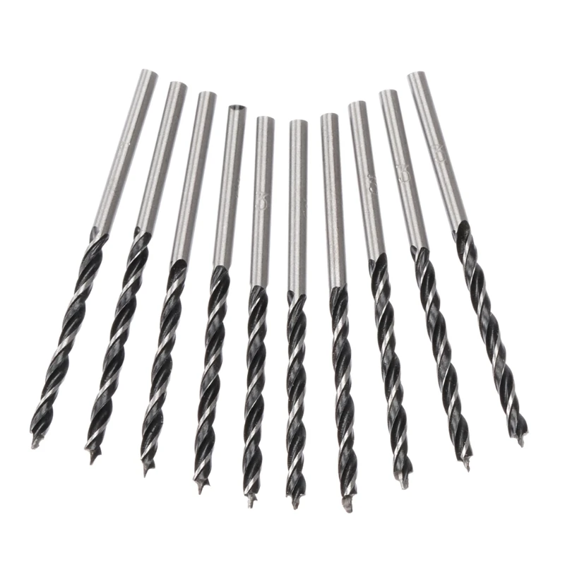 10Pcs High Carbon Steel Woodworking Twist Drill Bit Wood Drills with Center Point 3mm Diameter For Woodworking
10Pcs High Carbon Steel Woodworking Twist Drill Bit Wood Drills with Center Point 3mm Diameter For Woodworking