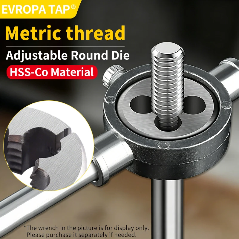 EVROPA AR-D Series HSSE Alloy Steel Round Die – M6 to M12 Right Hand Metric Thread Die for Metalworking
EVROPA AR-D Series HSSE Alloy Steel Round Die – M6 to M12 Right Hand Metric Thread Die for Metalworking