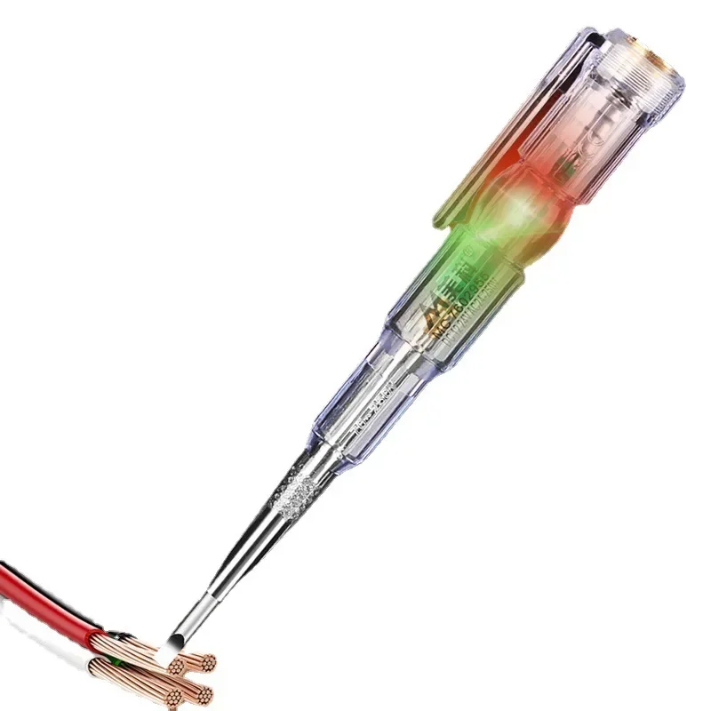 LED Intelligent Voltage Tester Pen 24/70-250V Induction Power Detector Pen Electrical Screwdriver Indicator Circuit Tester 1Pc
LED Intelligent Voltage Tester Pen 24/70-250V Induction Power Detector Pen Electrical Screwdriver Indicator Circuit Tester 1Pc