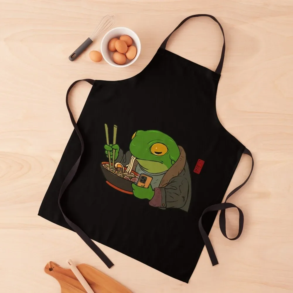 Ramen Lover Frog Apron painting Waterproof Kitchen Woman beauty master Things For The Home Apron
Ramen Lover Frog Apron painting Waterproof Kitchen Woman beauty master Things For The Home Apron