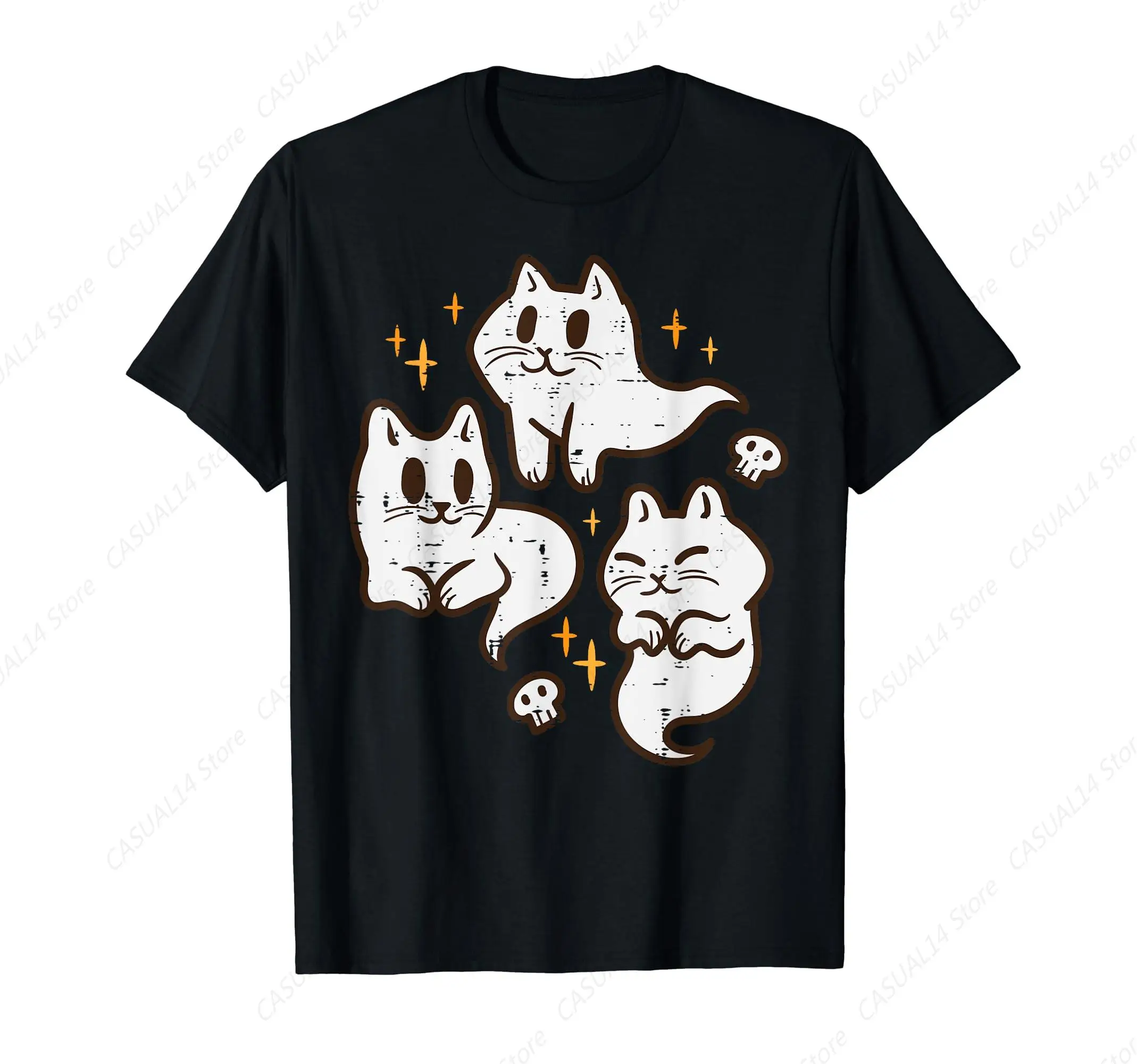 Vintage Spooky Cat Ghosts Retro Vintage Halloween Women Men Boys Girls T-Shirt Cotton
Vintage Spooky Cat Ghosts Retro Vintage Halloween Women Men Boys Girls T-Shirt Cotton