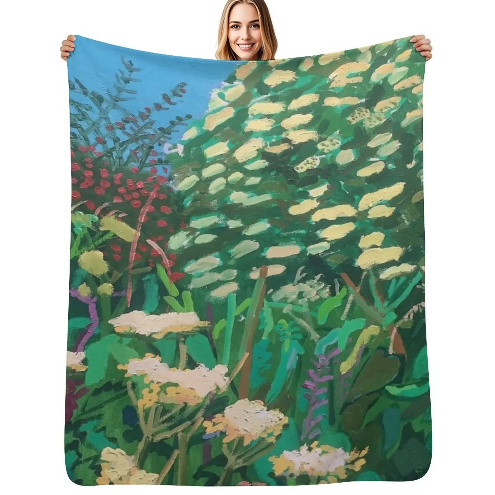 David Hockney Throw Blanket Soft Sherpa Fleece Warm Blanket for Winter
David Hockney Throw Blanket Soft Sherpa Fleece Warm Blanket for Winter