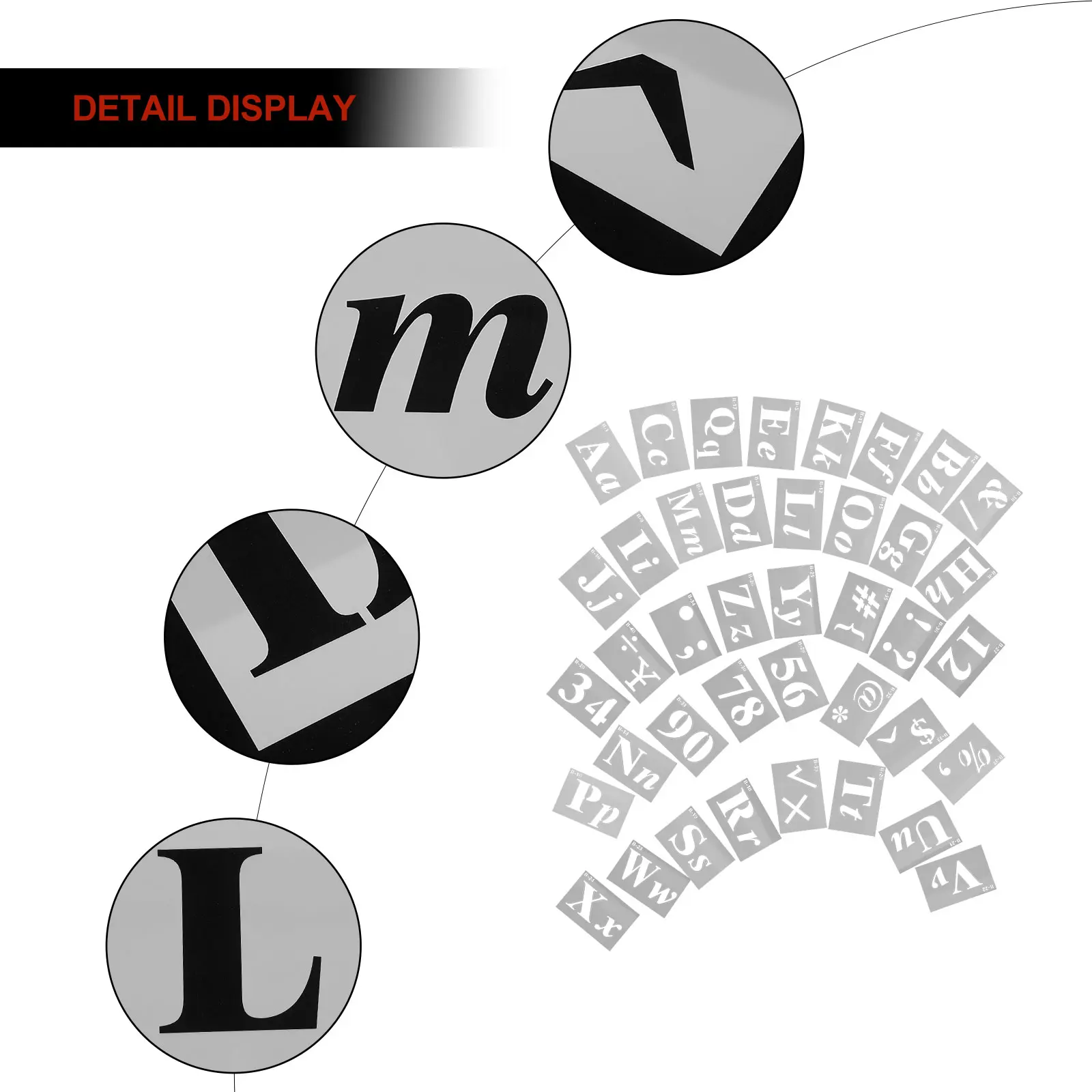 PET Letter Templates Washable Reusable Stencils for DIY Craft Wall Painting Spraying Safe Household Car Decal
PET Letter Templates Washable Reusable Stencils for DIY Craft Wall Painting Spraying Safe Household Car Decal