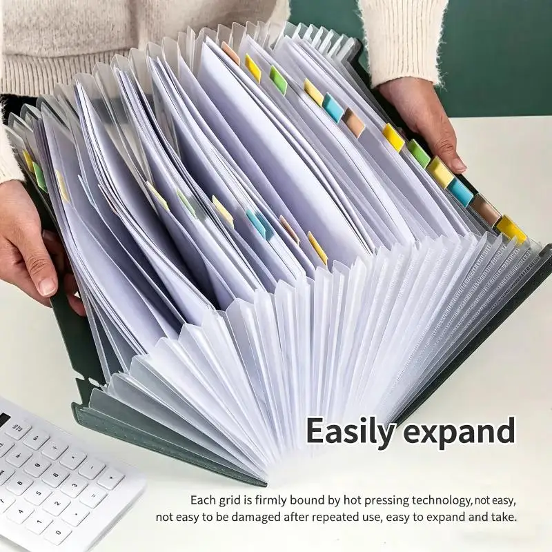13 Pockets Accordion File Organizer, Expanding File Folder With Lable Pocket,Upright Open Top,A4/Letter Size Paper Document
13 Pockets Accordion File Organizer, Expanding File Folder With Lable Pocket,Upright Open Top,A4/Letter Size Paper Document