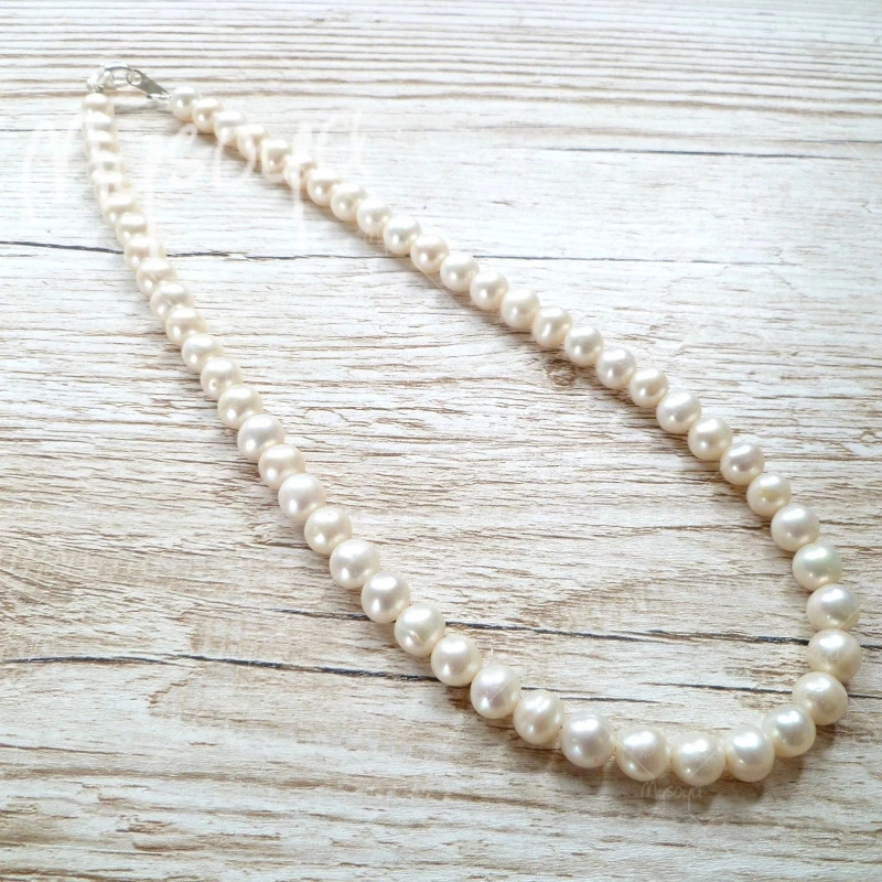 MYSOYA 6-7mm White Freshwater Pearl Necklace for Wife/Mother, Suitable for Daily/ Wedding/ Mother's Day/ Father's Day Gift A0634
MYSOYA 6-7mm White Freshwater Pearl Necklace for Wife/Mother, Suitable for Daily/ Wedding/ Mother's Day/ Father's Day Gift A0634