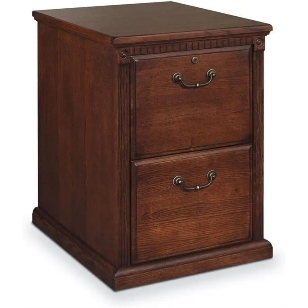 Transitional Oak Finish Wood File Cabinet with 2 Letter-Size Drawers, Top Drawer Locks, Fully Assembled
Transitional Oak Finish Wood File Cabinet with 2 Letter-Size Drawers, Top Drawer Locks, Fully Assembled