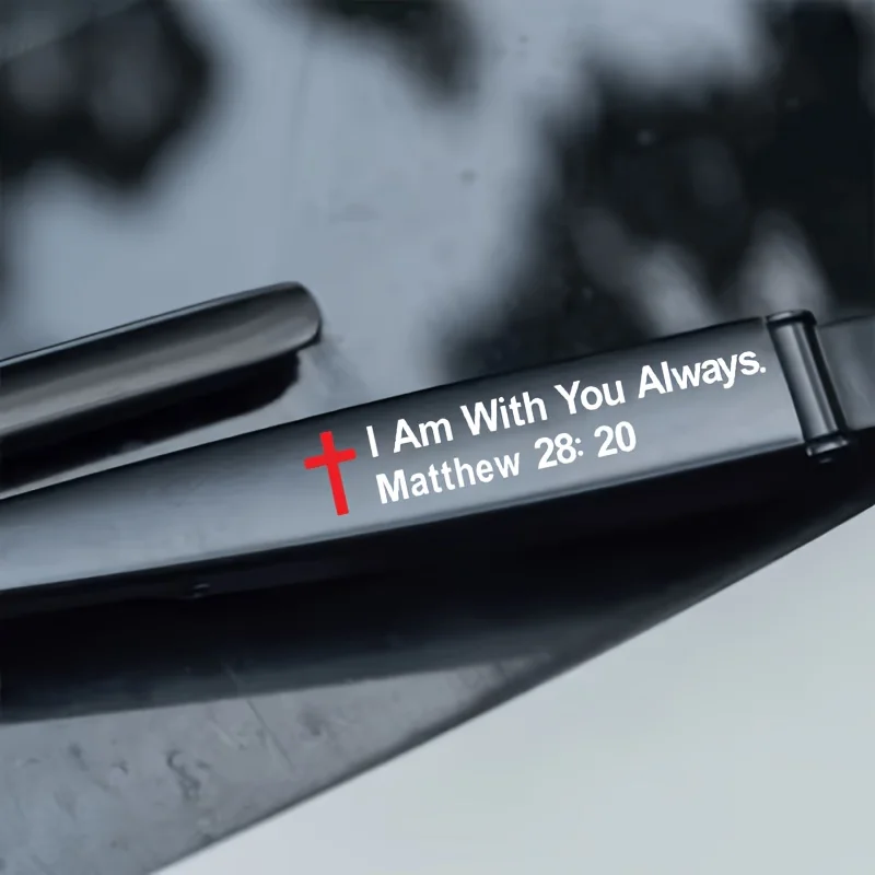 1 Set I Am with You Always Matte Vinyl Sticker Self-Adhesive Decal for Car Windshield Wiper & Body Scratch Protection
1 Set I Am with You Always Matte Vinyl Sticker Self-Adhesive Decal for Car Windshield Wiper & Body Scratch Protection