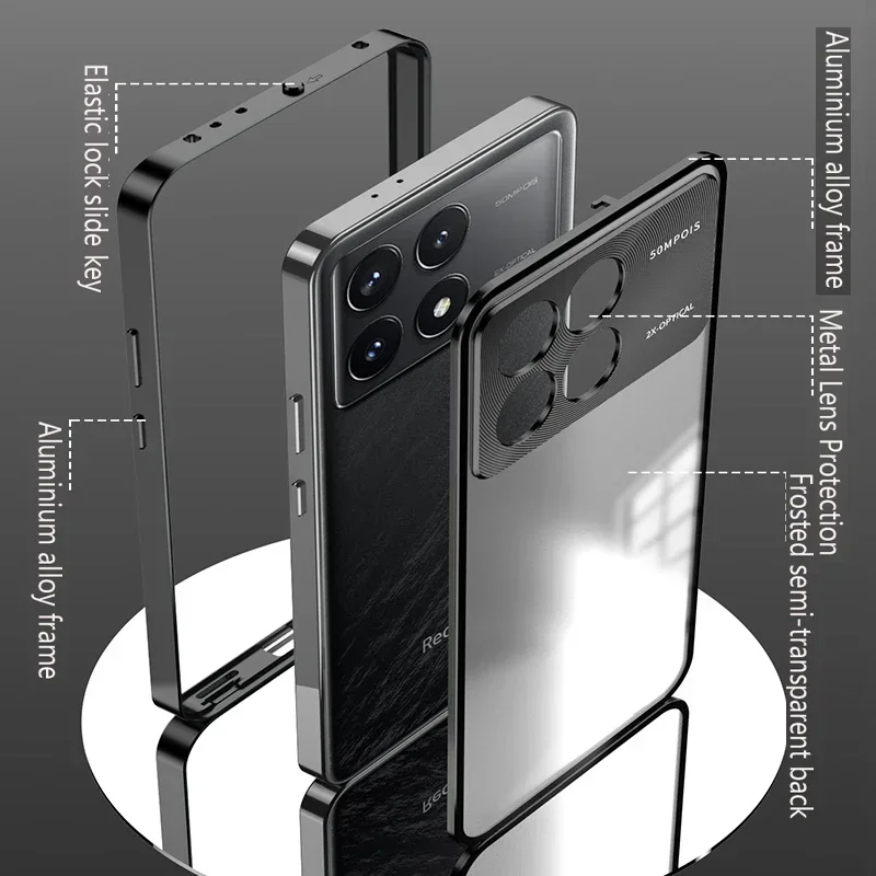 Protection Case for XiaoMi Poco X6 Pro F6 Pro F5 Pro Phone Case Metal Spring Matte Back Cover Magnetic Shockproof Bumper Funda
Protection Case for XiaoMi Poco X6 Pro F6 Pro F5 Pro Phone Case Metal Spring Matte Back Cover Magnetic Shockproof Bumper Funda