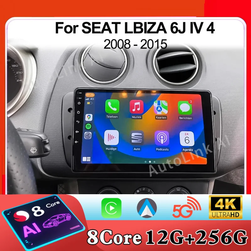 Android 15 для SEAT LBIZA 6J IV 4 2008-2015 2K QLED стерео автомобильный радиоприемник мультимедийный видеоплеер GPS AI голосовой CarPlay голосовой блок 5G
Android 15 для SEAT LBIZA 6J IV 4 2008-2015 2K QLED стерео автомобильный радиоприемник мультимедийный видеоплеер GPS AI голосовой CarPlay голосовой блок 5G