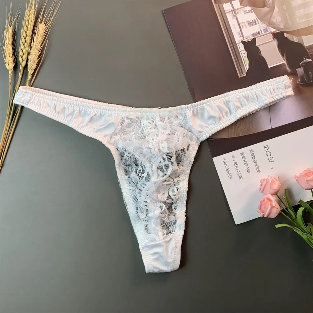 Men Sheer Lace See Through T Back Underpants Sissy Underwear Sexy Perspective Breathable Thong Panties Pouch Erotic Lingerie
Men Sheer Lace See Through T Back Underpants Sissy Underwear Sexy Perspective Breathable Thong Panties Pouch Erotic Lingerie
