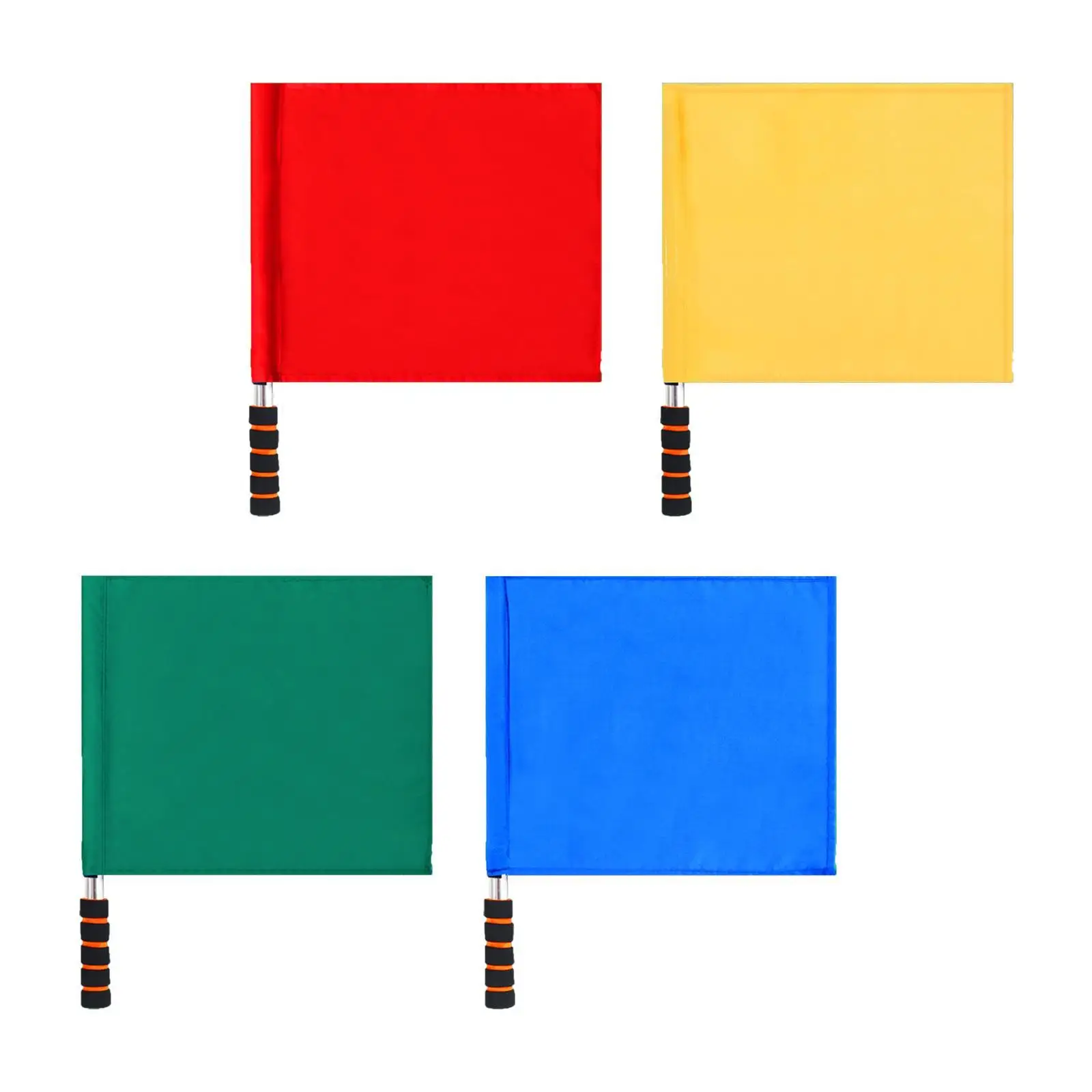 4Pcs Referee Flags Sponge Handle Traffic Security Flags for Volleyball Campus Games Soccer Hockey Training Basketball Training
4Pcs Referee Flags Sponge Handle Traffic Security Flags for Volleyball Campus Games Soccer Hockey Training Basketball Training