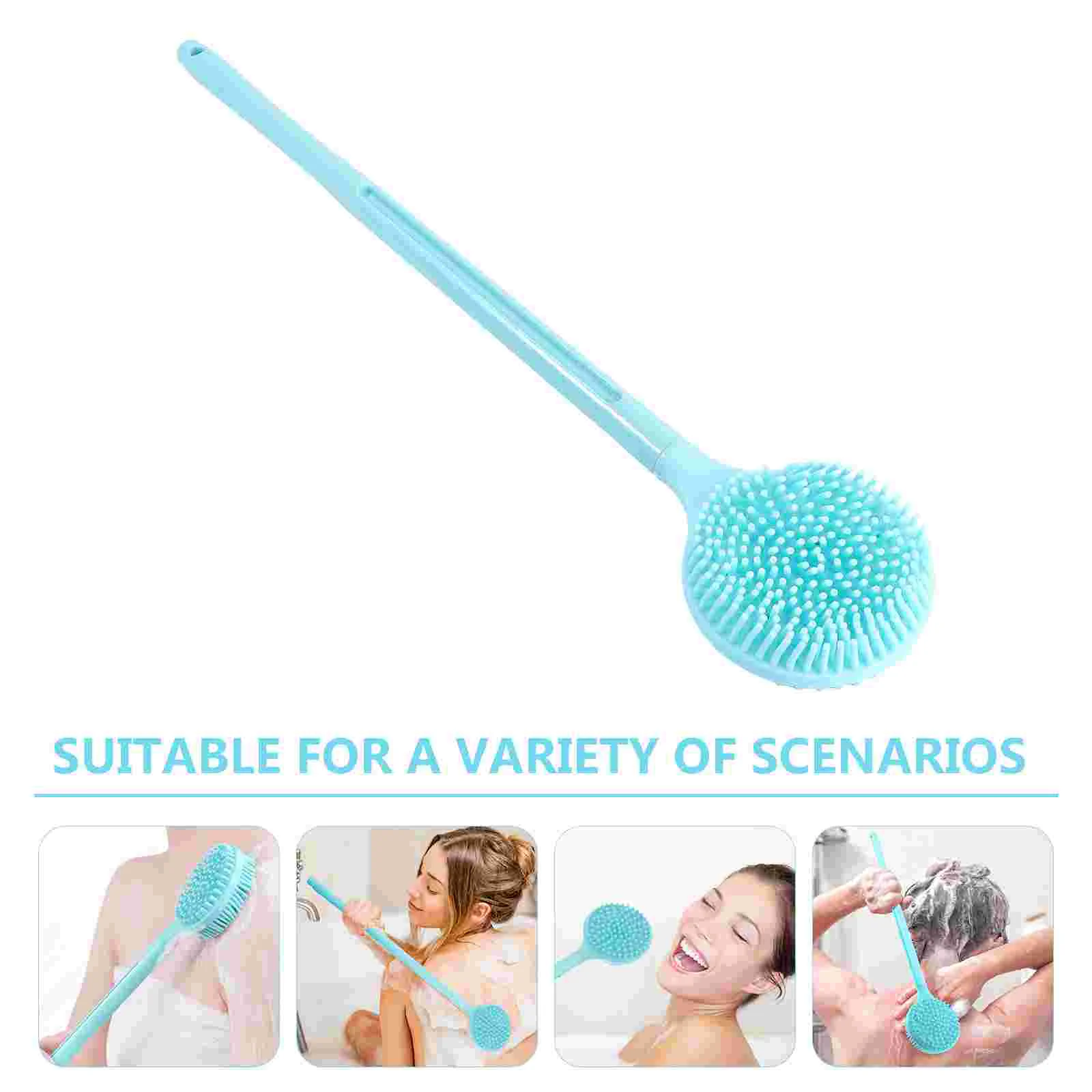 Body Brush for Showering Bath Scrub with Long Handle Silicone Exfoliating Washing Back Scrubber Women Blue Bathing Accessories
Body Brush for Showering Bath Scrub with Long Handle Silicone Exfoliating Washing Back Scrubber Women Blue Bathing Accessories