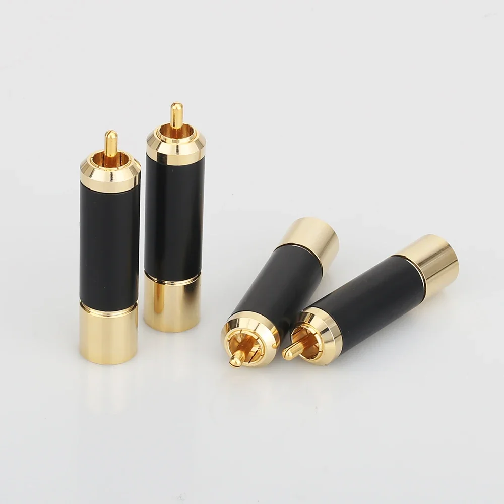 Audiocrast A011 hi end audio 24K Gold Plated RCA Plug 10mm Wire Hole RCA Male Plug Audio Soldering Connectors
Audiocrast A011 hi end audio 24K Gold Plated RCA Plug 10mm Wire Hole RCA Male Plug Audio Soldering Connectors