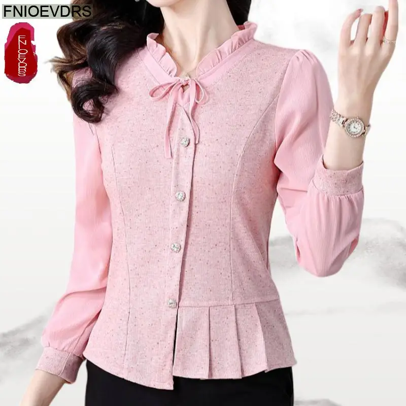 Office Shirts Basic Wear New Design 2025 Women Long Sleeve Elegant Fashion Work Lady bow Tie Top Pink Button Peplum Blouses
Office Shirts Basic Wear New Design 2025 Women Long Sleeve Elegant Fashion Work Lady bow Tie Top Pink Button Peplum Blouses