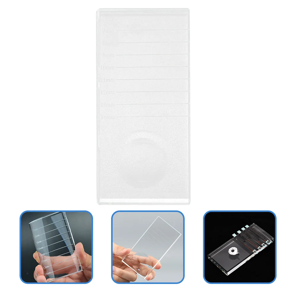 Crystal Grafting Eyelash Extension Platform Clear Durable Compact Eyelash Holder Board Precise Length Scale Tool
Crystal Grafting Eyelash Extension Platform Clear Durable Compact Eyelash Holder Board Precise Length Scale Tool