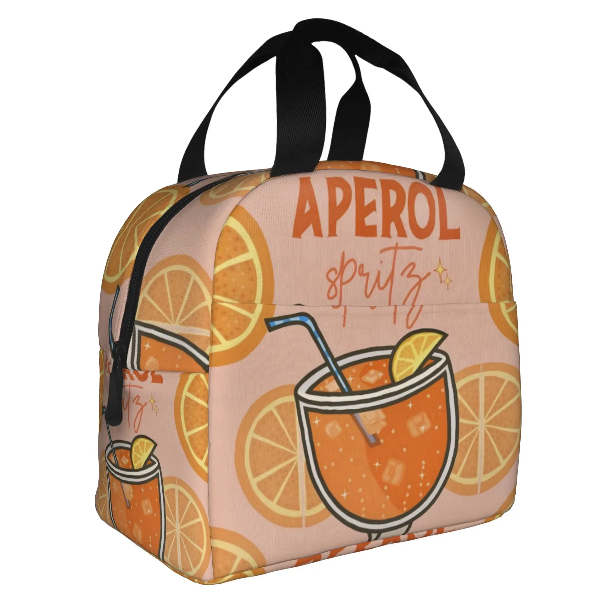 Aperol Spritz Lunch Bag Women Italian Cocktail Alcohol Drink Thermal Cooler Insulated Lunch Boxes for School
Aperol Spritz Lunch Bag Women Italian Cocktail Alcohol Drink Thermal Cooler Insulated Lunch Boxes for School