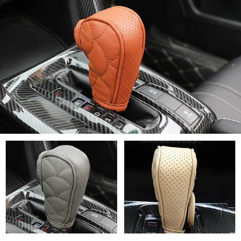 Breathable PU Leather Car Hand Shift Knob Cover Handbrake Non-Slip Protector Speed Shifter Gear Lever Cover Auto Accessories
Breathable PU Leather Car Hand Shift Knob Cover Handbrake Non-Slip Protector Speed Shifter Gear Lever Cover Auto Accessories