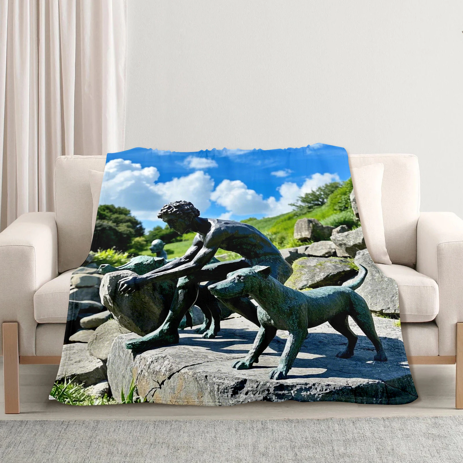 Exquisite Sculpture Elements People And Dogs Blanket Ideal Gift For Kids Enhances Comfort And Visual Appeal
Exquisite Sculpture Elements People And Dogs Blanket Ideal Gift For Kids Enhances Comfort And Visual Appeal