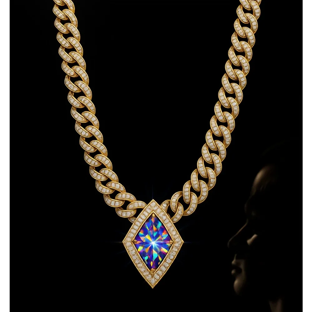 Цепочка Cuban Link 12 мм с фианитами, в подарочной коробке, унисекс
Цепочка Cuban Link 12 мм с фианитами, в подарочной коробке, унисекс