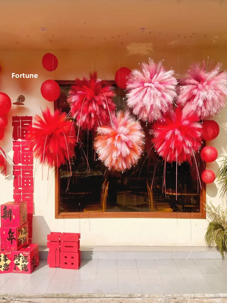New Year's Simulation Firework Decor DIY Material Kit Shop Front Atmosphere Arrangement Everlasting Flower Hanging Ornaments
New Year's Simulation Firework Decor DIY Material Kit Shop Front Atmosphere Arrangement Everlasting Flower Hanging Ornaments