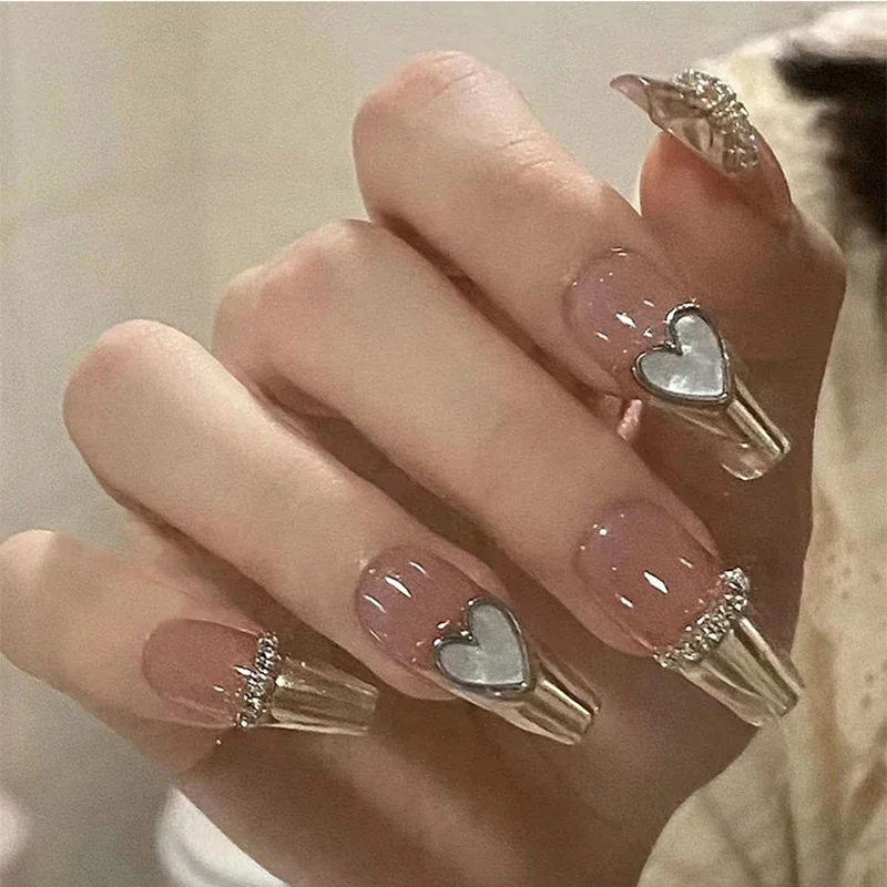 24Pcs Medium Long Acrylic Fake Nails Removable French Fake Nails Wearing False Nails Set Full Cover Ballet Press On Nail Tips&7Y
24Pcs Medium Long Acrylic Fake Nails Removable French Fake Nails Wearing False Nails Set Full Cover Ballet Press On Nail Tips&7Y