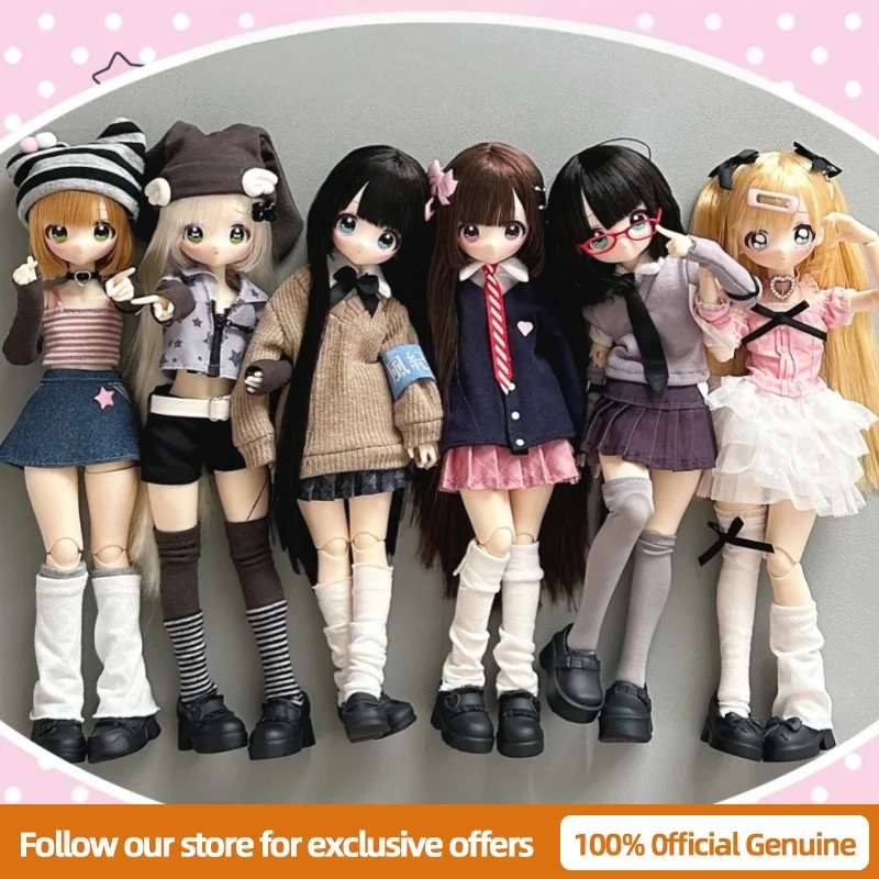 X11 BJD Doll 1/6 Scale Articulated Figure Anime Girl with Straight Bangs Cute Collectible Blind Box Trendy Toy Peripherals Gift
X11 BJD Doll 1/6 Scale Articulated Figure Anime Girl with Straight Bangs Cute Collectible Blind Box Trendy Toy Peripherals Gift