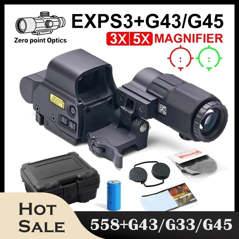 HWS EXPS3 Holographic Red Dot Sight 558+G43/G33/G45 3X/5X STS Magnifier Hybrid Sight Combo Rifle Scope for 20mm Rail
HWS EXPS3 Holographic Red Dot Sight 558+G43/G33/G45 3X/5X STS Magnifier Hybrid Sight Combo Rifle Scope for 20mm Rail