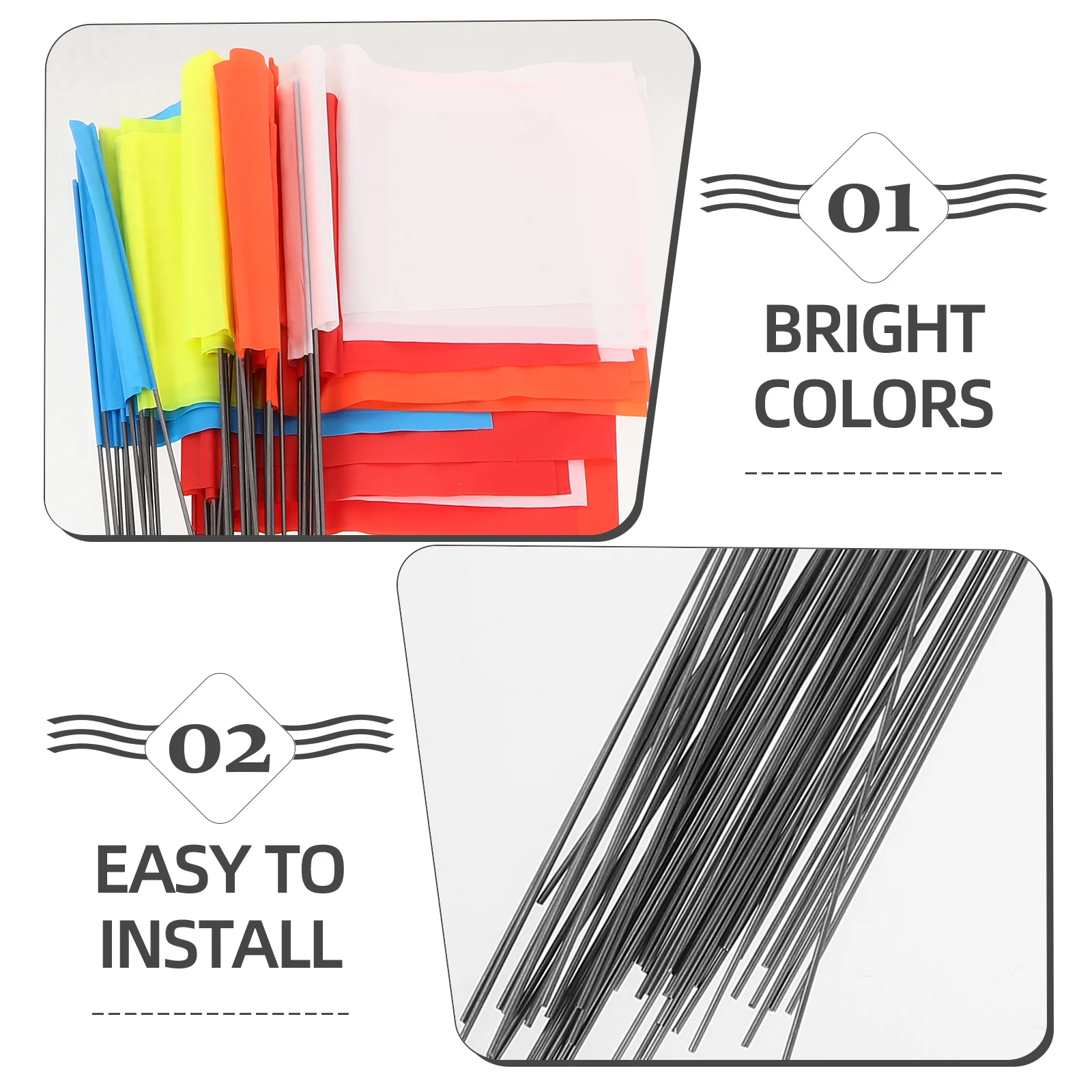 50Pcs Landmark Flag Lawn Marking Flags Lightweight Yard Flag Markers Garden Irrigation Sprinkler Supplies Fencing Training Tool
50Pcs Landmark Flag Lawn Marking Flags Lightweight Yard Flag Markers Garden Irrigation Sprinkler Supplies Fencing Training Tool