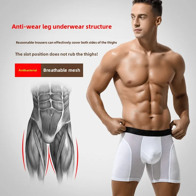 Men's Boxers Sports Anti-wear Leg Underwear Men's Summer Extended Large Size Shorts Ice Silk Running Antibacterial
Men's Boxers Sports Anti-wear Leg Underwear Men's Summer Extended Large Size Shorts Ice Silk Running Antibacterial