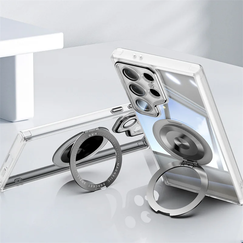 Transparent Hard Case For Samsung Galaxy S24 S23 Ultra Plus For Magsafe Magnetic Charge Shockproof Armor With Stand Holder Cover
Transparent Hard Case For Samsung Galaxy S24 S23 Ultra Plus For Magsafe Magnetic Charge Shockproof Armor With Stand Holder Cover
