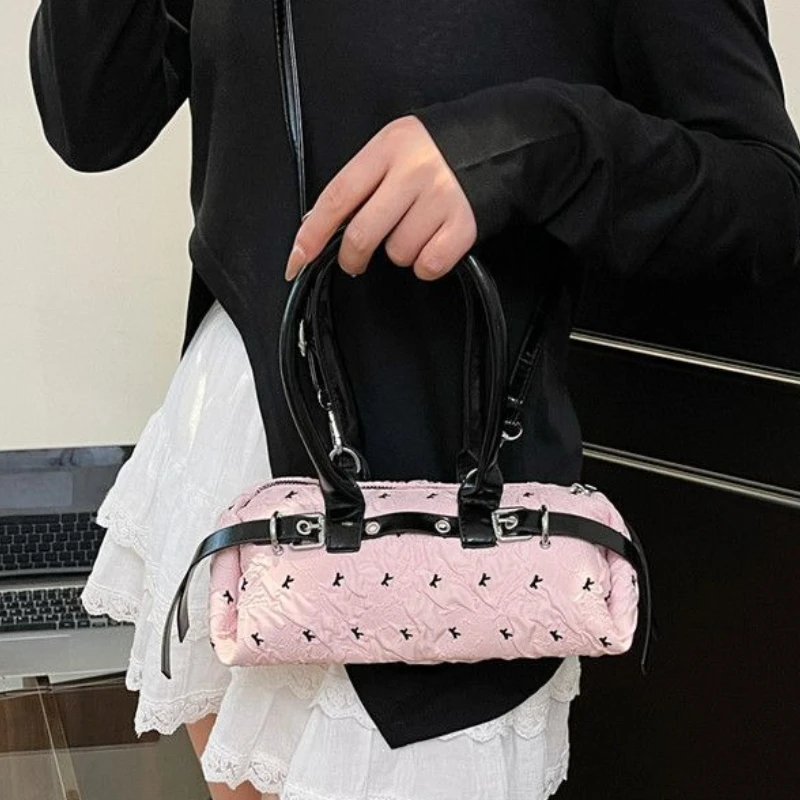 Sweet Kawaii Y2k Модный милый ремень цилиндрической формы Вишневый бант с принтом Сумка через плечо Сумки через плечо Кошелек Сумка для хранения Женские сумки 
Sweet Kawaii Y2k Модный милый ремень цилиндрической формы Вишневый бант с принтом Сумка через плечо Сумки через плечо Кошелек Сумка для хранения Женские сумки