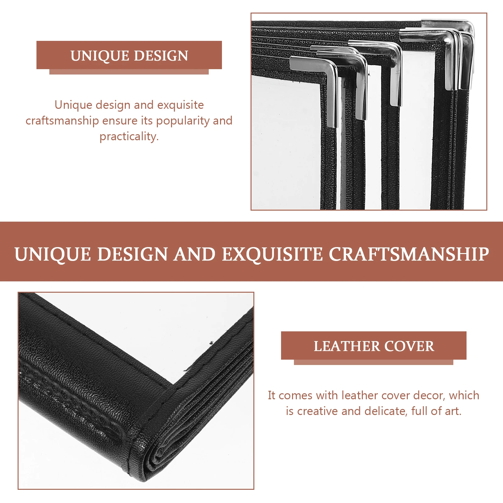 Transparent PVC Menu Covers 8 Pages 16 Sheets Clear Corner Design Folders Restaurant Cafe Tea House Menu Holders Display Books
Transparent PVC Menu Covers 8 Pages 16 Sheets Clear Corner Design Folders Restaurant Cafe Tea House Menu Holders Display Books