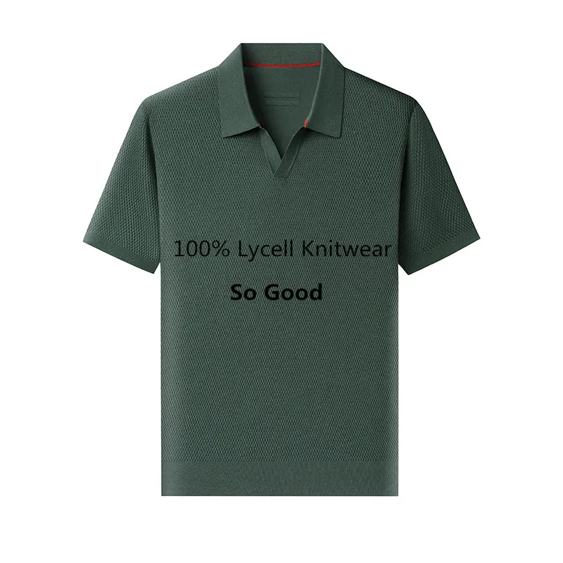 Good Quality 100% Lyocell Clothes Summer 2026 Breathable Knit Polos Trendy Men Short Sleeve Knitwear Pullover Knitting Tops
Good Quality 100% Lyocell Clothes Summer 2026 Breathable Knit Polos Trendy Men Short Sleeve Knitwear Pullover Knitting Tops