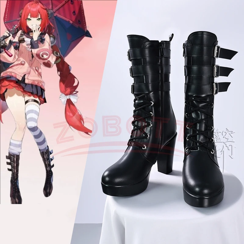 Zenless Zone Zero Ukinami Yuzuha Game Cosplay Shoes Wigs Boots Black PU Leather Boots Women Girls Halloween Carnival Party Props
Zenless Zone Zero Ukinami Yuzuha Game Cosplay Shoes Wigs Boots Black PU Leather Boots Women Girls Halloween Carnival Party Props