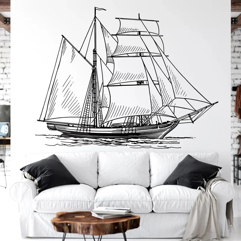 Nautical Home Decor Sailboat Wall Sticker Vinyl Interior Design Room Decals Boat Ship Decoration Bathroom Nursery Murals G040
Nautical Home Decor Sailboat Wall Sticker Vinyl Interior Design Room Decals Boat Ship Decoration Bathroom Nursery Murals G040