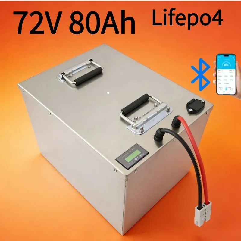 Аккумуляторная батарея LiFePO4 72В 80Ач со встроенным Bluetooth BMS и приложением для электросамокатов, мотоциклов, трициклов, гольф-каров
Аккумуляторная батарея LiFePO4 72В 80Ач со встроенным Bluetooth BMS и приложением для электросамокатов, мотоциклов, трициклов, гольф-каров