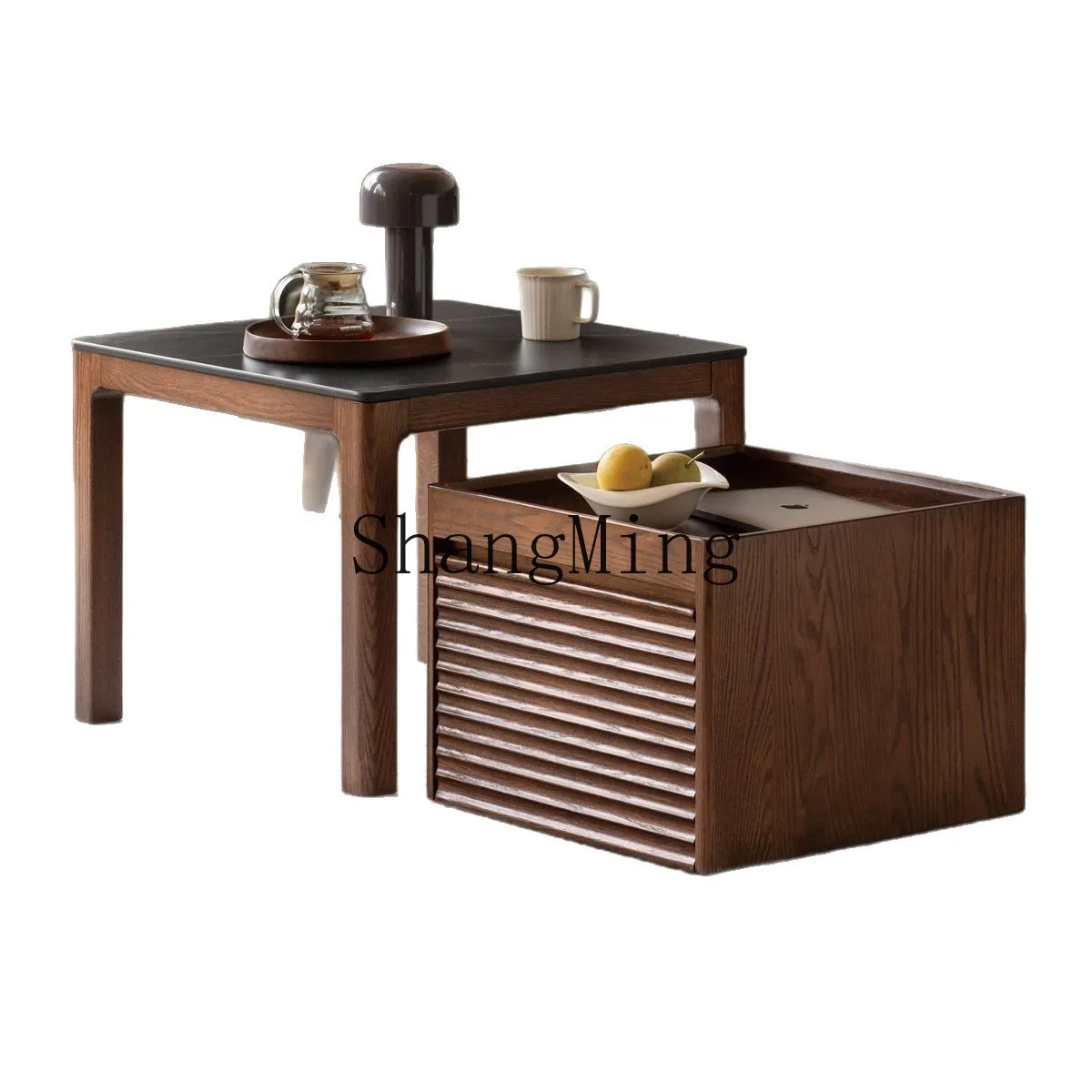 CL Vintage Style High-End Solid Wood Coffee Table Living Room Modern Simple Apartment Movable Combination Rock Board Table
CL Vintage Style High-End Solid Wood Coffee Table Living Room Modern Simple Apartment Movable Combination Rock Board Table
