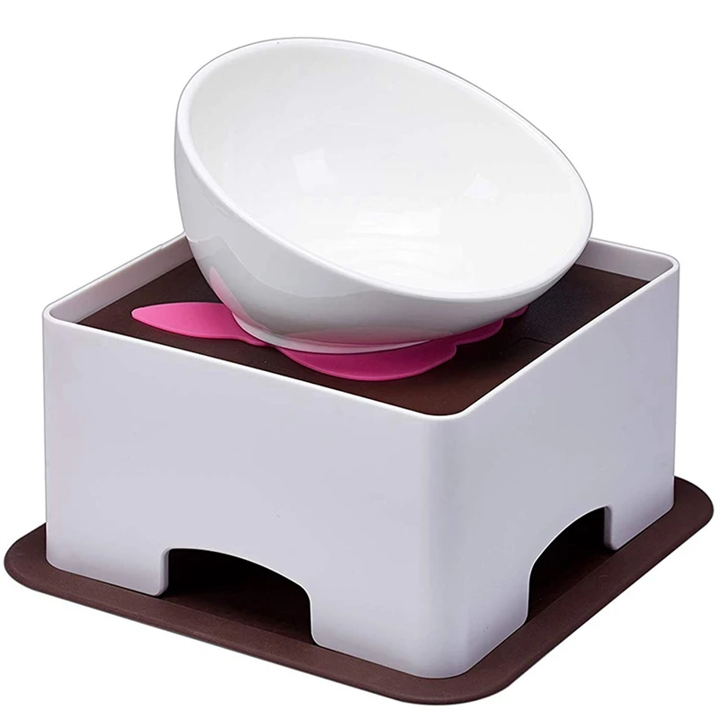 AAAC-Ceramics Single Food Feeding Bowl Set For Flat Face Dogs/Cats, Double Non-Slip Design
AAAC-Ceramics Single Food Feeding Bowl Set For Flat Face Dogs/Cats, Double Non-Slip Design