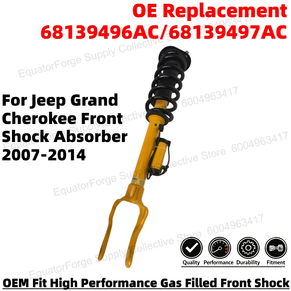 Direct Fit High Stability Premium Durable Front Shock Absorber for Jeep Grand Cherokee OE Number 68139496AC/68139497AC
Direct Fit High Stability Premium Durable Front Shock Absorber for Jeep Grand Cherokee OE Number 68139496AC/68139497AC