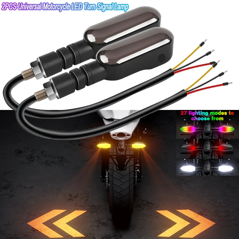 2PCS Motorcycle Projection Turn Light Motorcycle Floor Light Colorful Led Ambient Sequential Flowing Flash Indicator Lights
2PCS Motorcycle Projection Turn Light Motorcycle Floor Light Colorful Led Ambient Sequential Flowing Flash Indicator Lights