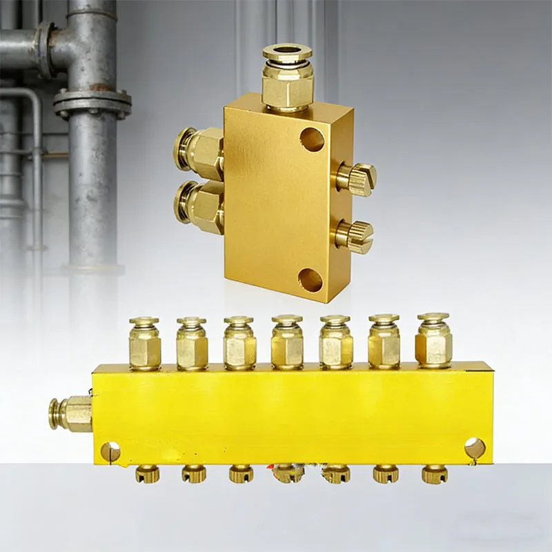 New type of adjustable oil separation and drainage machine tool equipment lubrication system oil distributor accessories
New type of adjustable oil separation and drainage machine tool equipment lubrication system oil distributor accessories