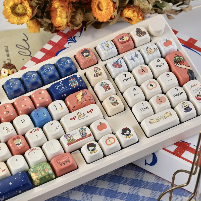 Fairy Tale Theme Cute Keycaps MOA Profile 5-Sided Dye-Sub PBT with Numpad Compatible for 60% 75% 100% MX Mechanical Keyboard
Fairy Tale Theme Cute Keycaps MOA Profile 5-Sided Dye-Sub PBT with Numpad Compatible for 60% 75% 100% MX Mechanical Keyboard