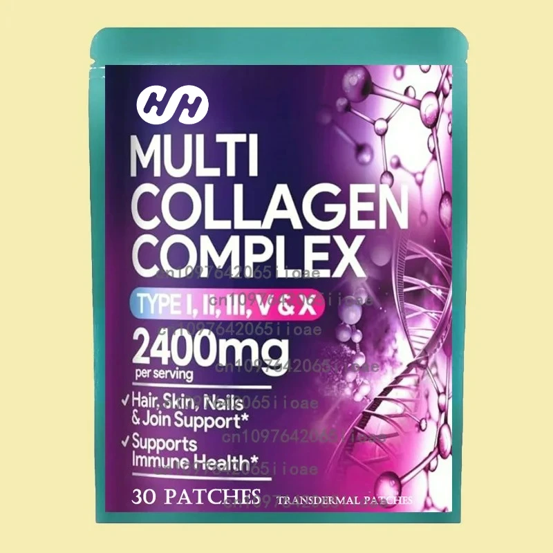 30 патчей Multi Collagen Plus Transdermal Plasters с биотином, витамином С для волос, кожи, суставов и поддержки роста костей 
30 патчей Multi Collagen Plus Transdermal Plasters с биотином, витамином С для волос, кожи, суставов и поддержки роста костей