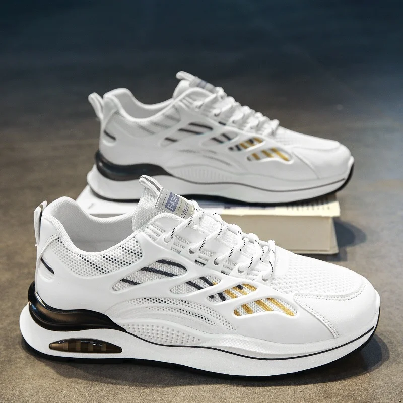 Men's Breathable Running Shoes 2024 New Fashion Mesh Sports Shoes Youth Air Cushion Shock Absorption Trendy Shoes Rubber Sole
Men's Breathable Running Shoes 2024 New Fashion Mesh Sports Shoes Youth Air Cushion Shock Absorption Trendy Shoes Rubber Sole