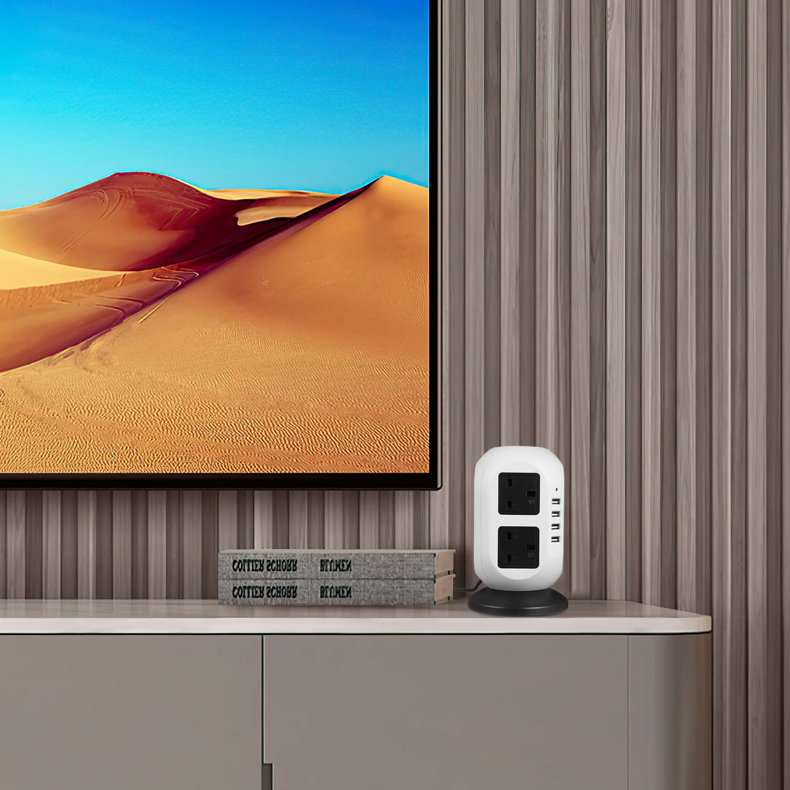 Multi Plug Power Strip Power Extension Socket Surge Protect USB Charging Ports Long Cable Stable Stand Indoor Outdoor 
Multi Plug Power Strip Power Extension Socket Surge Protect USB Charging Ports Long Cable Stable Stand Indoor Outdoor