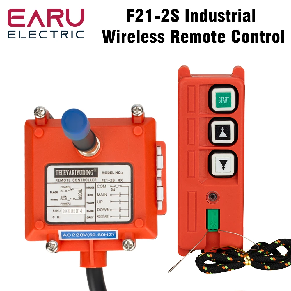 F21-2S Wireless Industrial Remote Controller Electric Hoist Remote Control Winding Engine Sandblast Switches UHF 433mhz 3 button
F21-2S Wireless Industrial Remote Controller Electric Hoist Remote Control Winding Engine Sandblast Switches UHF 433mhz 3 button