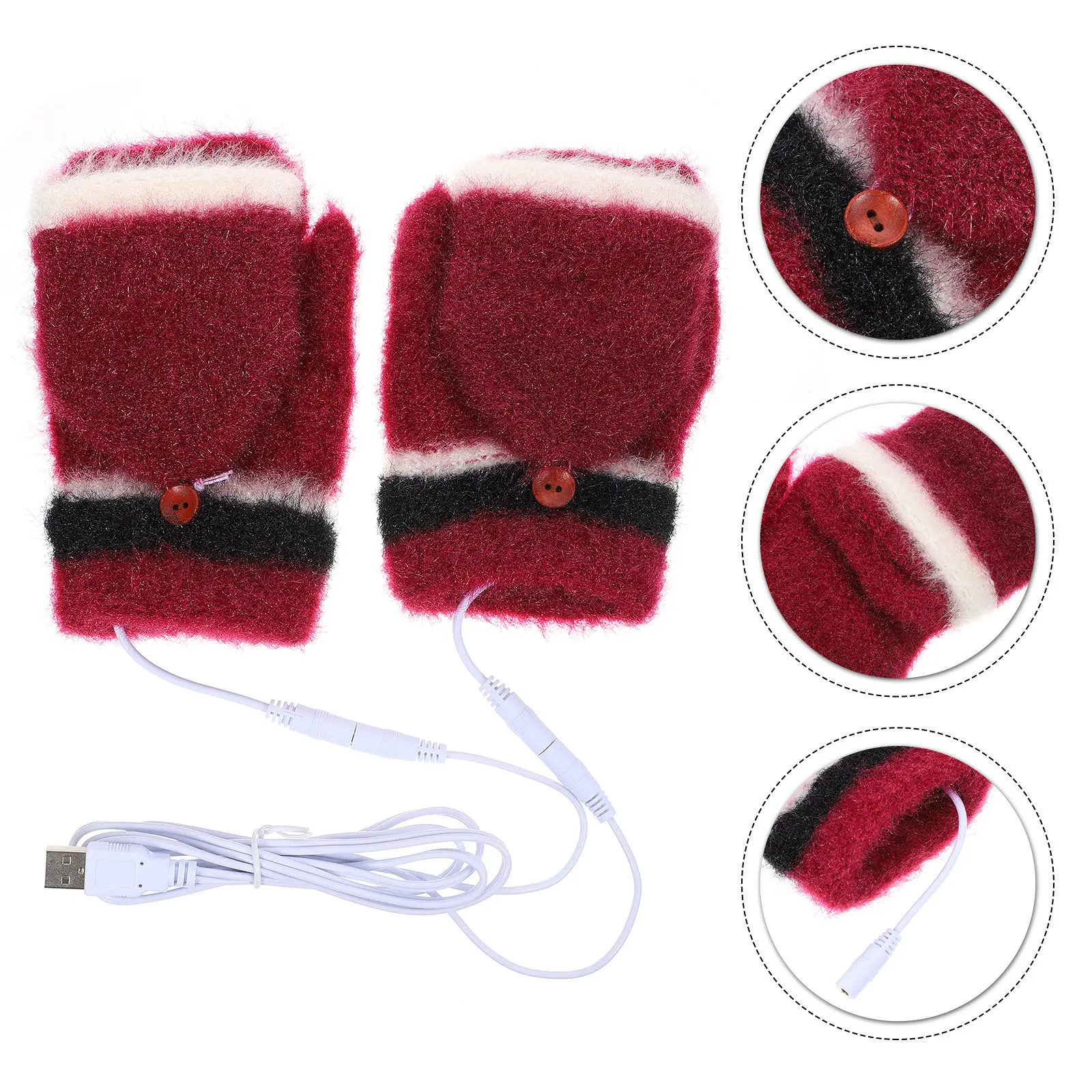 1Pair USB Powered Heated Gloves Knitted Anti Skid Flexible Winter Gloves for Mouse Operation Work Play Riding Exploring Hand
1Pair USB Powered Heated Gloves Knitted Anti Skid Flexible Winter Gloves for Mouse Operation Work Play Riding Exploring Hand