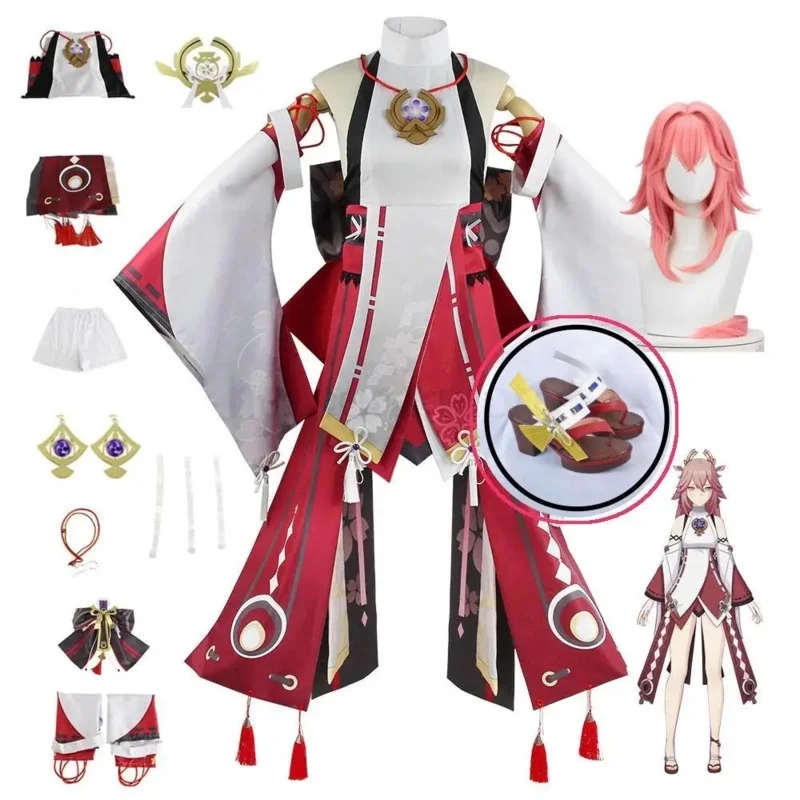 Anime Genshin Impact Yae Miko Guuji Yae Cosplay Costume Halloween Costumes Woman Wig Adult Wigs Costume Women Girl Custumes
Anime Genshin Impact Yae Miko Guuji Yae Cosplay Costume Halloween Costumes Woman Wig Adult Wigs Costume Women Girl Custumes
