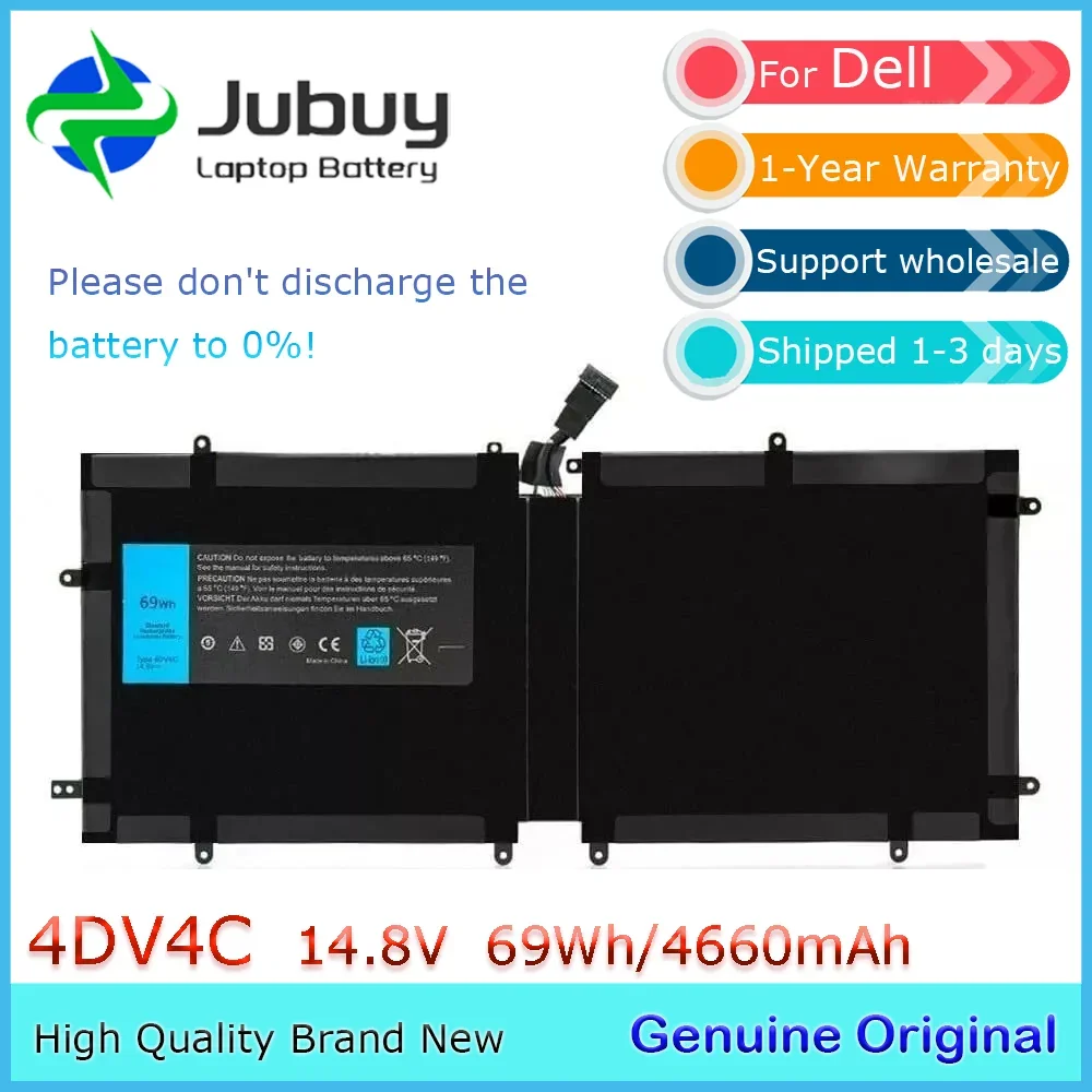 4DV4C 14,8 В 69 Втч оригинальный аккумулятор для ноутбука Dell XPS 18 1810 1820 Series Tablet 063FK6 63FK6 и т. д.
4DV4C 14,8 В 69 Втч оригинальный аккумулятор для ноутбука Dell XPS 18 1810 1820 Series Tablet 063FK6 63FK6 и т. д.